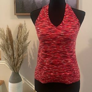 Loft stretchy knit halter top Sz M